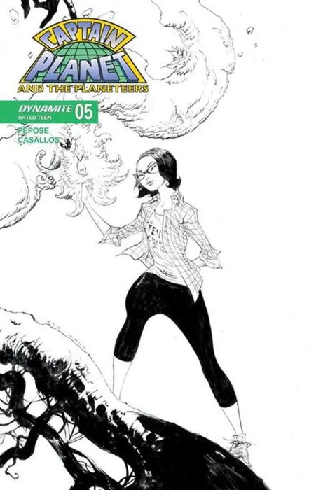 Captain Planet #5 Cover G 1 in 10 Jae Lee Line Art Variant Dynamite Entertainment
