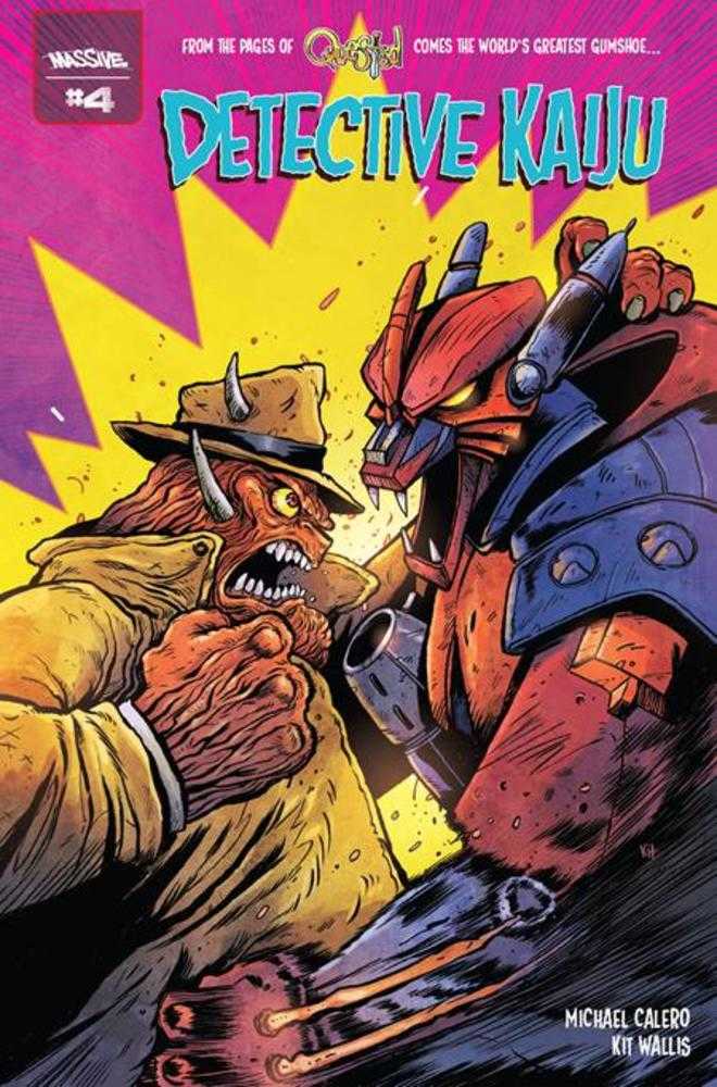 Detective Kaiju #4 (Of 4) Cover A Kit Wallis Massive Publishing