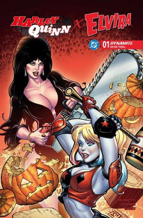 Harley Quinn X Elvira #1 Cover B Chad Hardin Variant Dynamite Entertainment