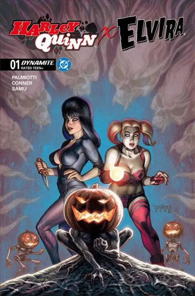 Harley Quinn X Elvira #1 Cover C Joseph Michael Linsner Variant Dynamite Entertainment