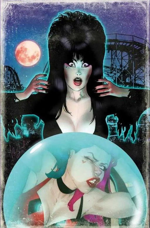 Harley Quinn X Elvira #1 Cover N 1 in 10 Ben Caldwell Full Art Variant Dynamite Entertainment