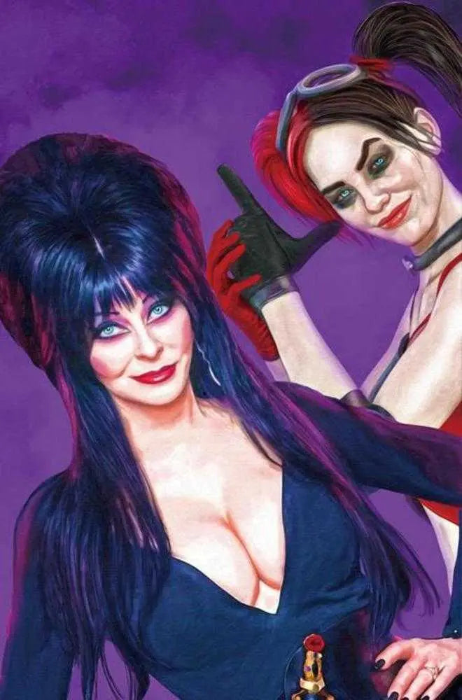 Harley Quinn X Elvira #1 Cover S Inc 1:20 Mark Spears Full Art Variant Dynamite Entertainment