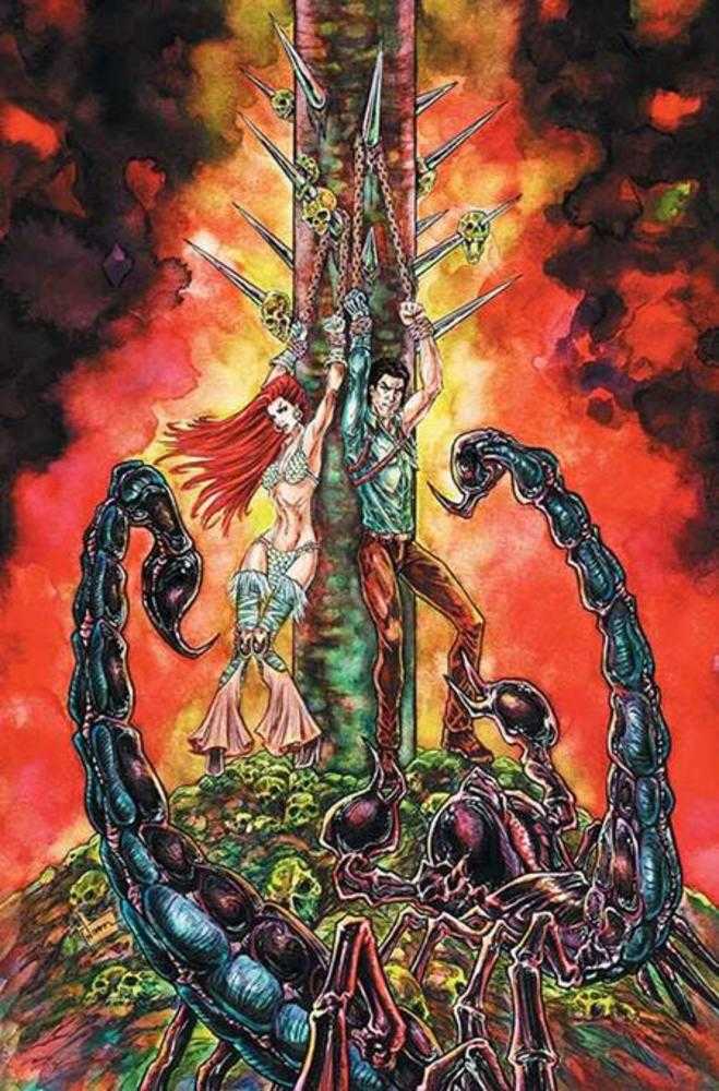 Red Sonja vs Army Of Darkness #5 Cover H 1 in 10 Inc Nikkol Jelenic Full Art Variant Dynamite Entertainment