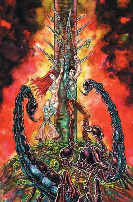 Red Sonja vs Army Of Darkness #5 Cover H 1 in 10 Inc Nikkol Jelenic Full Art Variant Dynamite Entertainment