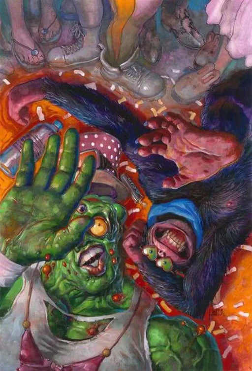 Toxie Team Up #3 (Of 5) Cover C Fred Harper Exclusive Trading Card By Greg Scott Variant (Mature) Ahoy Comics