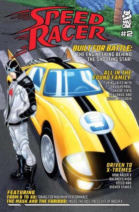Speed Racer #2 Cover C 10 Copy Chris Batista Car Magazine Homage Unlock Variant Mad Cave Studios