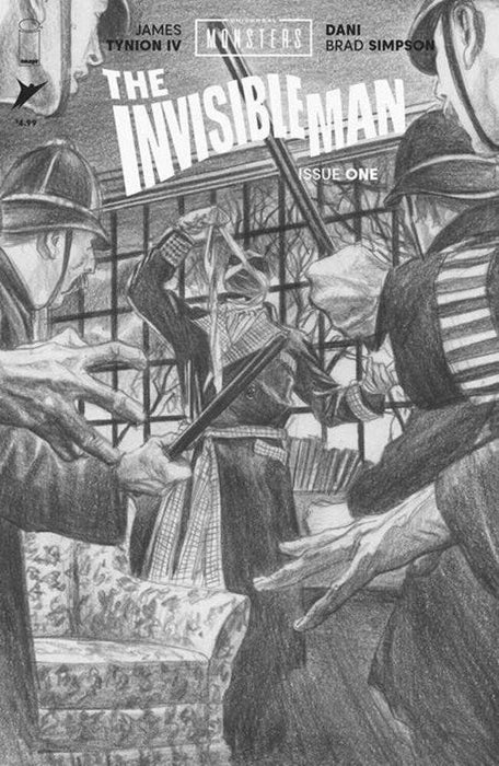 Universal Monsters The Invisible Man #1 (Of 4) Cover F Inc 1:75 Alex Ross Pencil Sketch Variant Image Comics