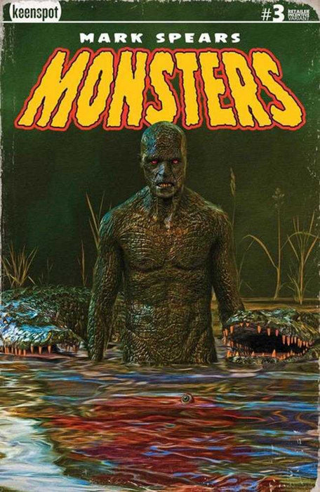 Mark Spears Monsters #3 2nd Print Cover B Inc 1:20 Mark Spears Swamp Things Variant Ex Posse Holdings (Keenspot)