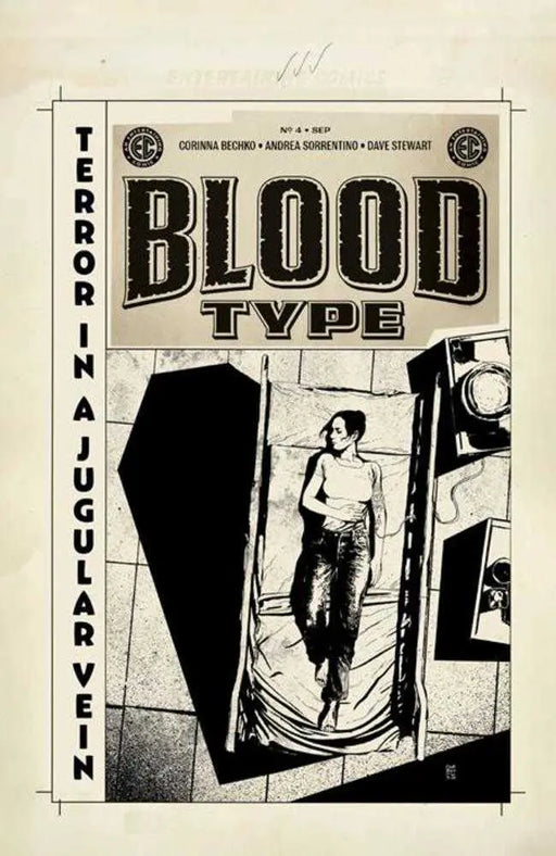 EC Blood Type #4 (Of 4) Cover D Inc 1:20 Andrea Sorrentino Black & White Artist Edition Variant Oni Press