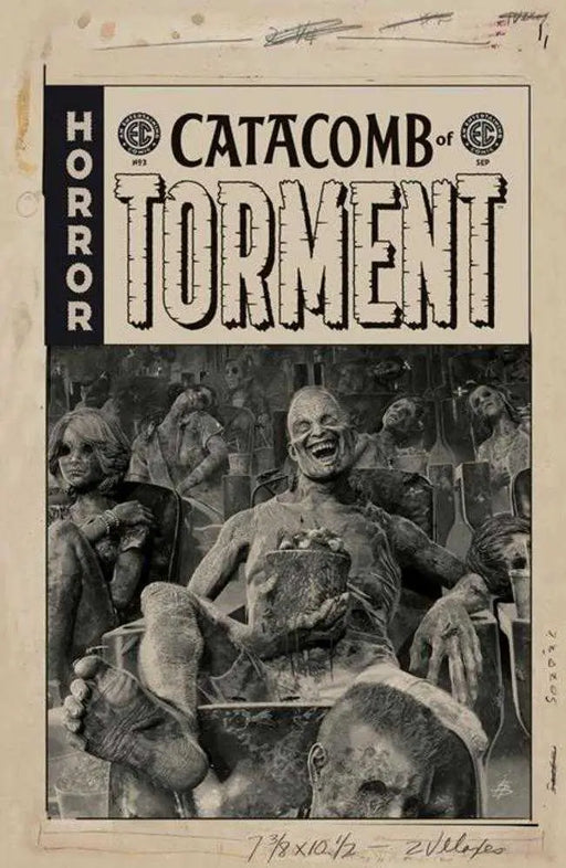 EC Catacomb Of Torment #3 Cover D Inc 1:20 Bjorn Barends Black & White Artist Edition Variant Oni Press