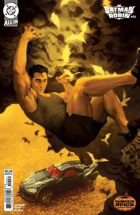 Batman And Robin #25 Cover D Miguel Mercado Pumpkin Spicy Card Stock Variant DC Comics