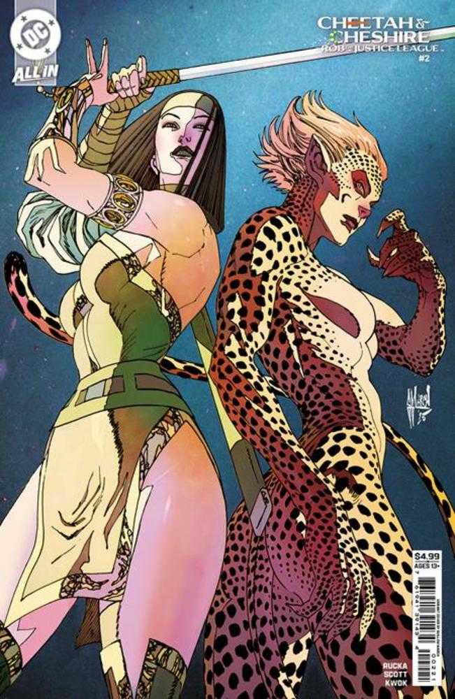 Cheetah And Cheshire Rob The Justice League #2 (Of 6) Cover C Guillem March Card Stock Variant DC Comics