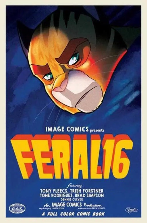 Feral #16 Cover B Trish Forstner & Tony Fleecs Movie Poster Homage Variant Image Comics