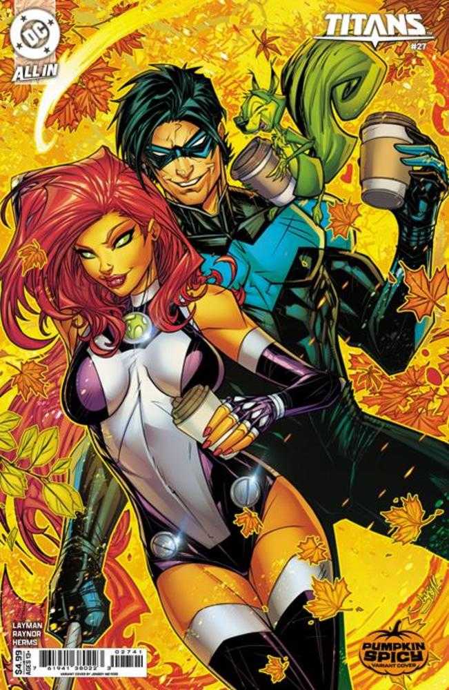 Titans #27 Cover D Jonboy Meyers Pumpkin Spicy Card Stock Variant DC Comics