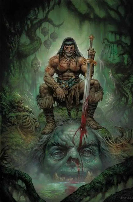 Conan The Barbarian #23 Cover G Greg Staples Glow In The Dark Variant (Mature) Titan Comics
