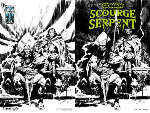 Conan The Barbarian Scourge Of The Serpent #1 (Of 4) Cover J  Roberto De La Torre Local Comic Shop Day Exclusive Inks Wraparound Variant (Mature) Titan Comics