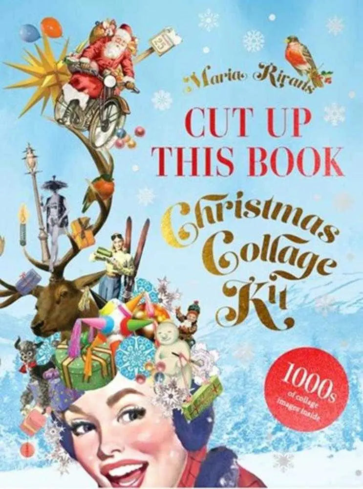Cut Up This Book Softcover Christmas Collage Kit Abrams