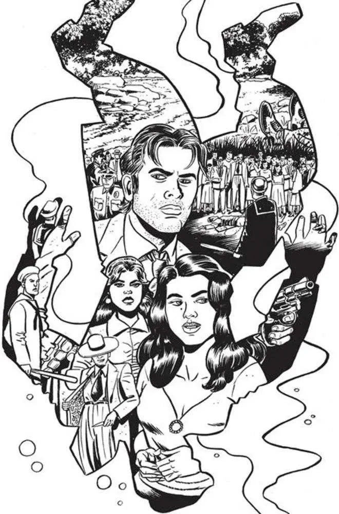 Death To Pachuco #1 (Of 5) Cover E 1 in 10 David Lapham Black & White Variant (Mature) Image Comics