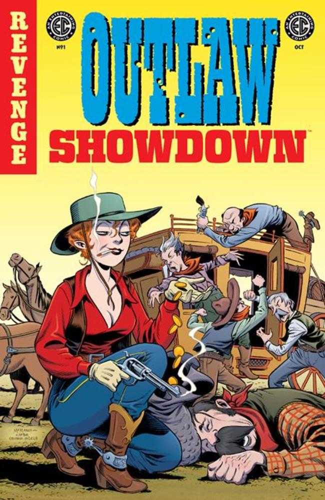 EC Outlaw Showdown #1 Cover D 1 in 10 Shawn Mcmanus EC Homage Variant Oni Press