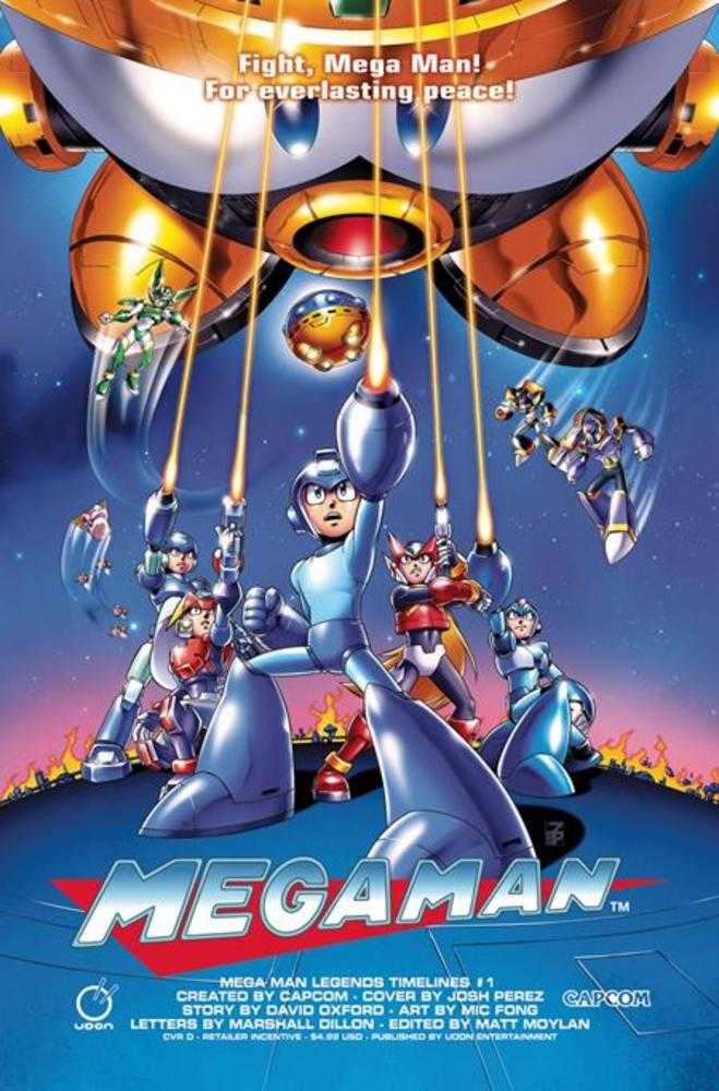 Mega Man Legends Timelines #1 (One Shot) Cover D Inc 1:5 Josh Perez Variant Udon Entertainment