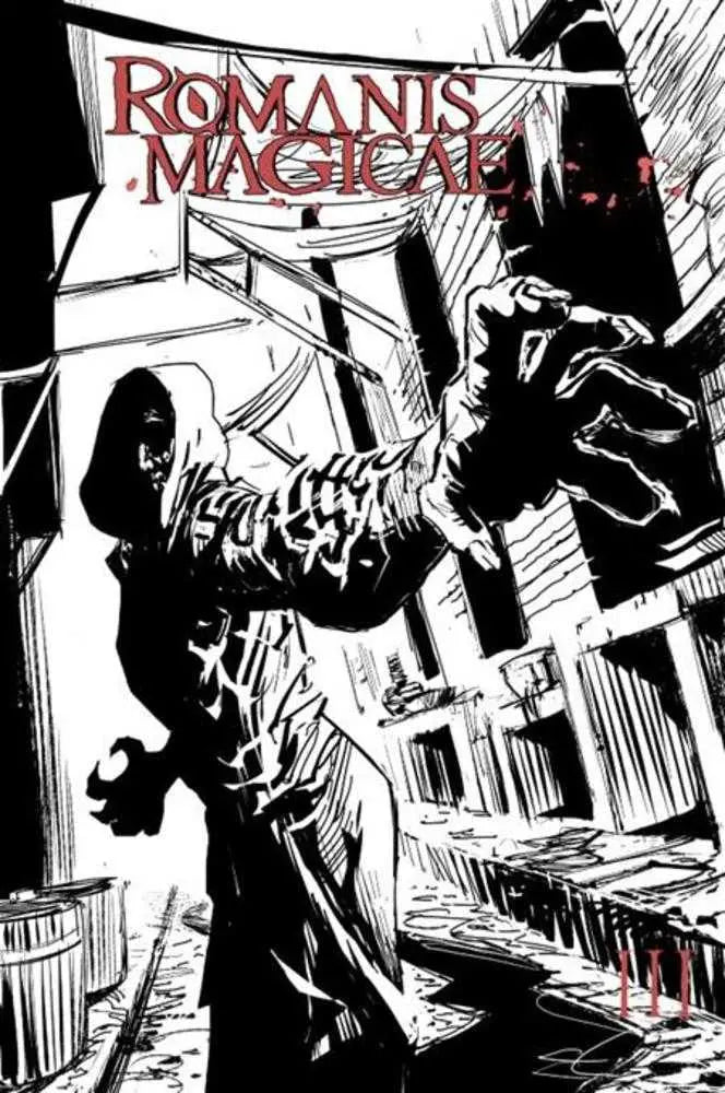 Romanis Magicae #3 (Of 4) Cover B Paul Peart Smith Black White And Red Variant Massive Publishing