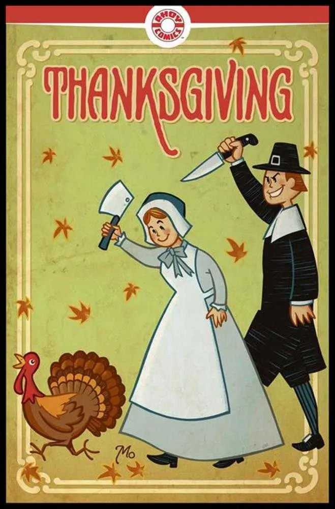 Thanksgiving (One Shot) Cover C 5 Copy Mauricet Turkey Death Unlock Variant (Mature) Ahoy Comics