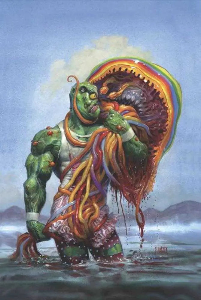 Toxic Avenger Comics #4 Cover C Fred Harper With Exclusive Trading Card By Tba Variant (Mature) Ahoy Comics