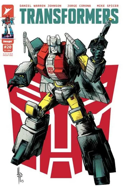 Transformers #20 2 Nd Printing Cover B Jason Howard Autobot Variant Image Comics