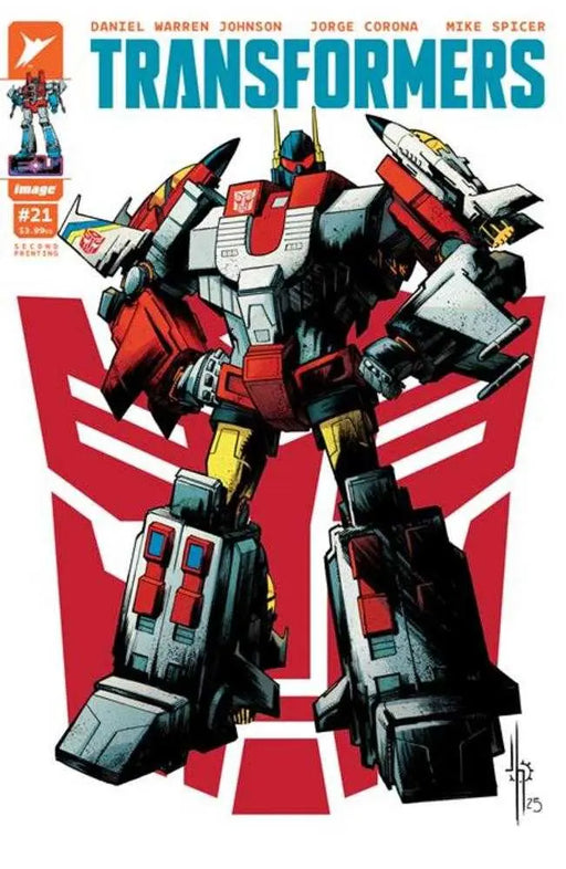 Transformers #21 2 Nd Printing Cover B Jason Howard Autobot Variant Image Comics