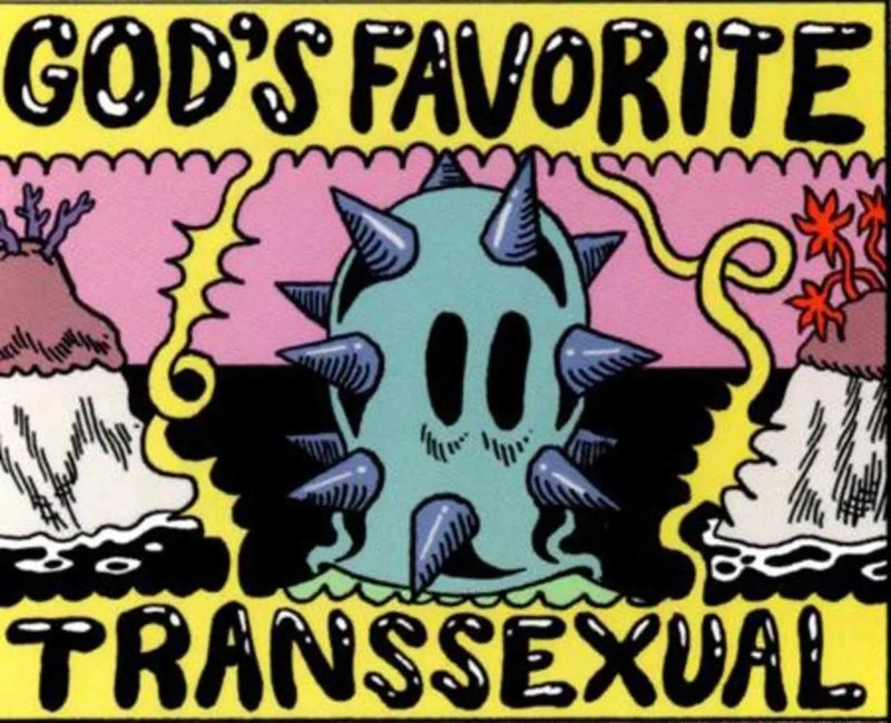 Boy Island Gods Favorite Transsexual Sticker Silver Sprocket