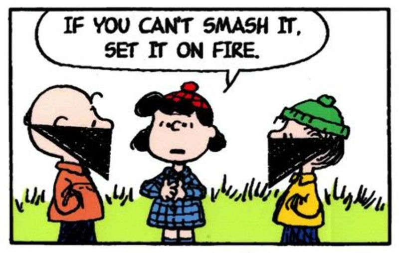 If You Can't Smash It Set It On Fire Sticker Silver Sprocket