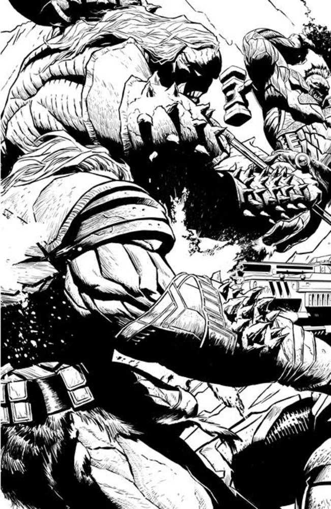 Planet Death #2 (Of 4) Cover D 1 in 50 Joe Quesada BW Full Art Variant Bad Idea