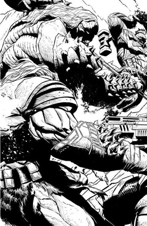 Planet Death #2 (Of 4) Cover D 1 in 50 Joe Quesada BW Full Art Variant Bad Idea