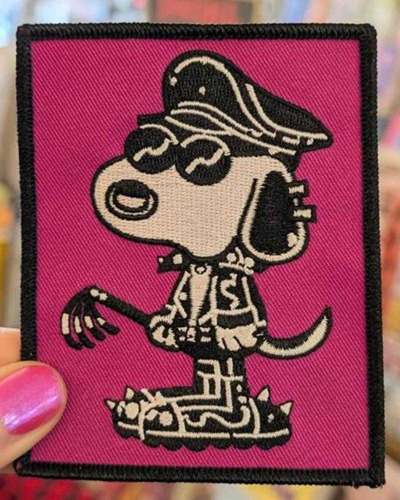 Snoop Of Finland Embroidered Patch Silver Sprocket