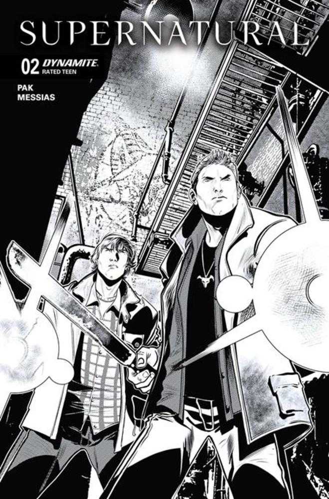 Supernatural #2 Cover F 1 in 10 Eder Messias Line Art Variant Dynamite Entertainment