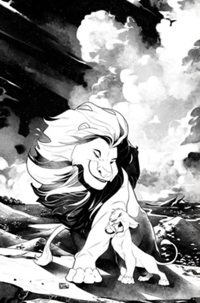 Lion King #1 Cover K Inc 1:35 Edwin Galmon Line Art Full Art Variant Dynamite Entertainment