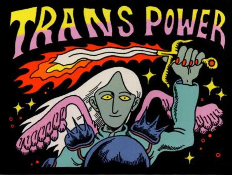 Boy Island Trans Power Sticker Silver Sprocket