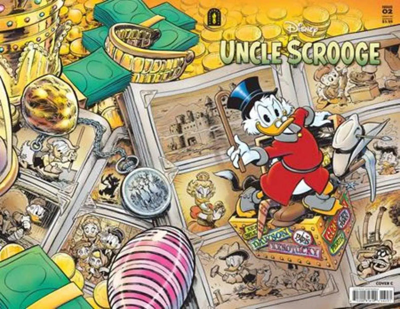 Uncle Scrooge Flintheart Glomgolds Sinister Secret #2 (Of 3) Cover C 1 in 10 Arlid Midthun Wraparound Variant Fantagraphics Books
