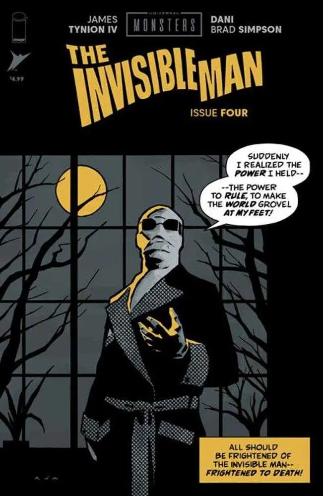 Universal Monsters: The Invisible Man #4 (Of 4) Cover C 1 in 10 David Aja Pulp Variant Image Comics