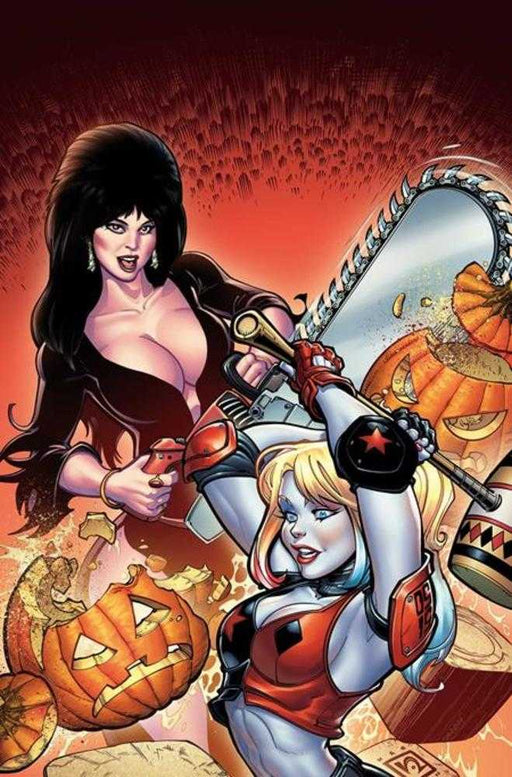 Harley Quinn X Elvira #1 Cover Zb Inc 1:15 Chad Hardin Foil Virgin Foc Bonus Variant Dynamite Entertainment