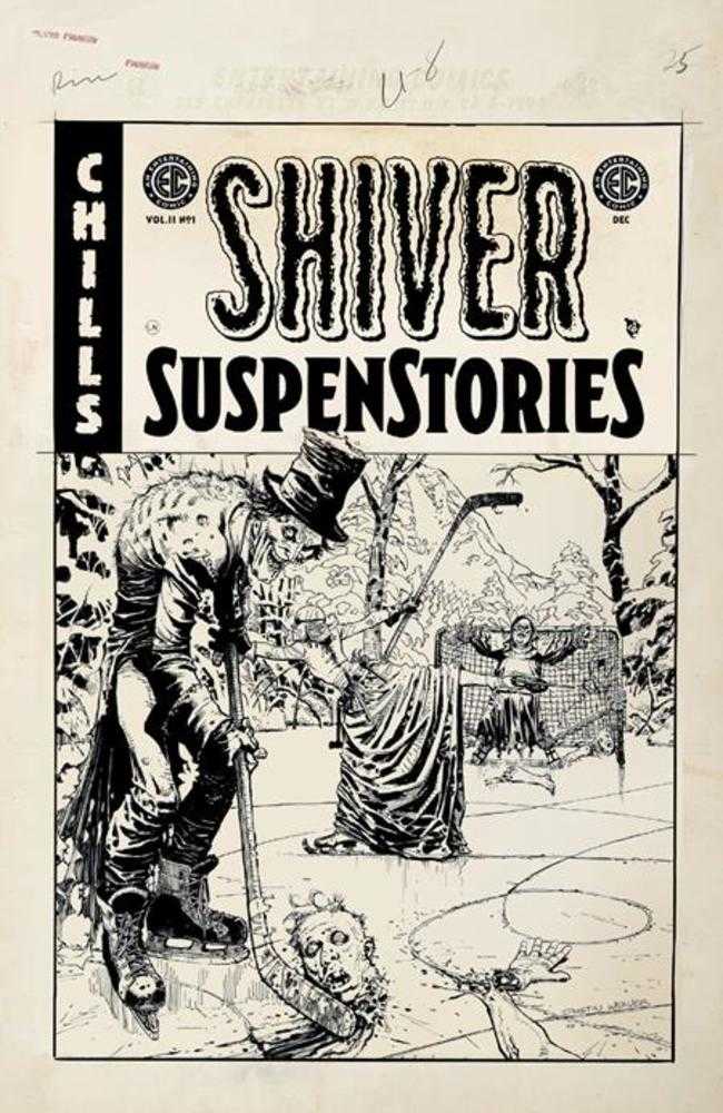 EC Shiver Suspenstories 2 #1 Cover D Inc 1:20 Dustin Weaver Black & White Artist Edition Variant Oni Press
