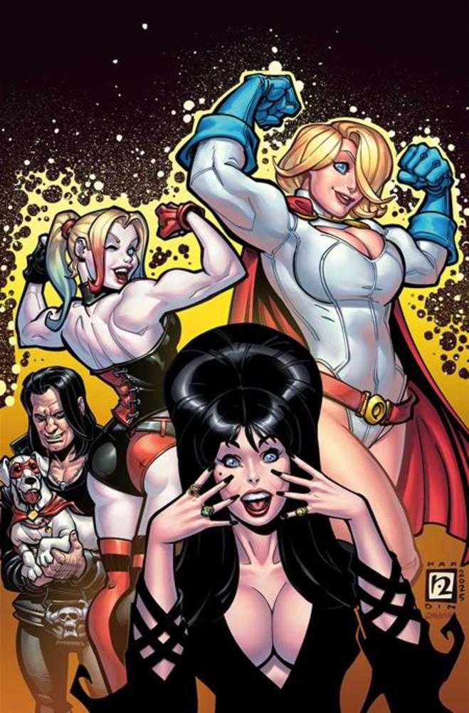 Harley Quinn X Elvira #3 Cover J Inc 1:15 Chad Hardin Full Art Variant Dynamite Entertainment