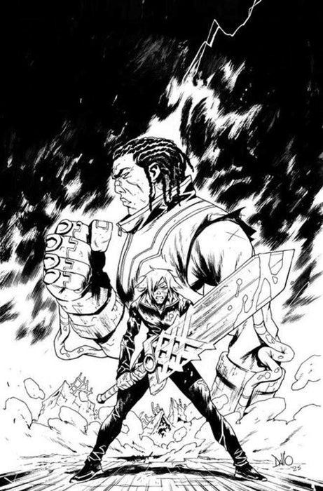 Lost Fantasy #6 Cover C Inc 1:15 Maxi Dallo Black & White Variant