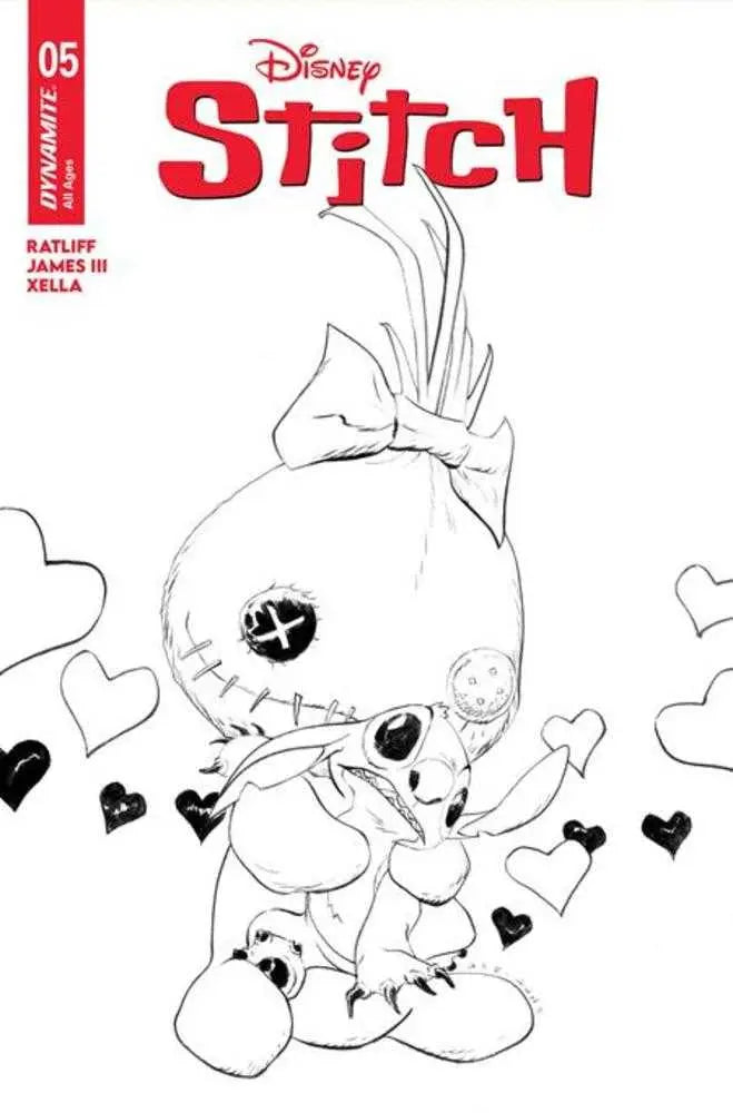Stitch #5 Cover E 1 in 10 Jae Lee Line Art Variant Dynamite Entertainment