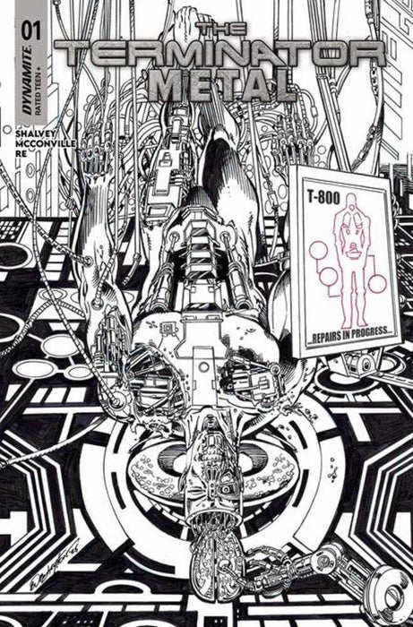 Terminator Metal #1 Cover M Inc 1:5 Bob Layton Line Art Foc Bonus Variant