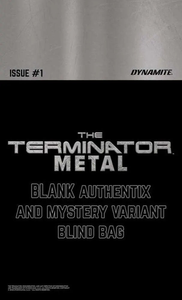 Terminator Metal #1 Cover N Blind Bag Variant Dynamite Entertainment