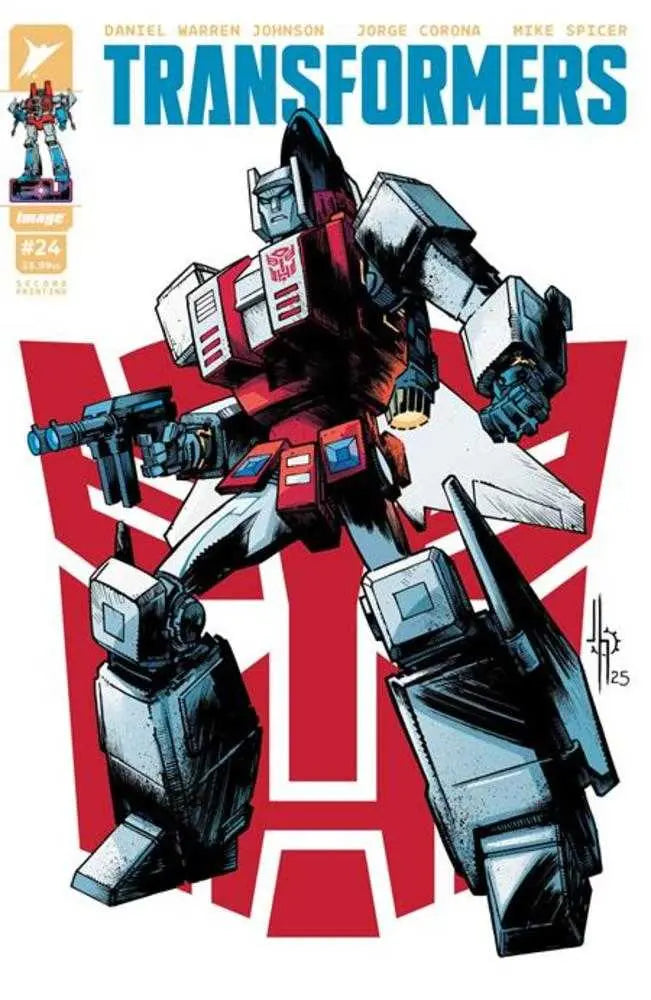 Transformers #24 2nd Printing Cover B Jason Howard Autobot Variant Image Comics