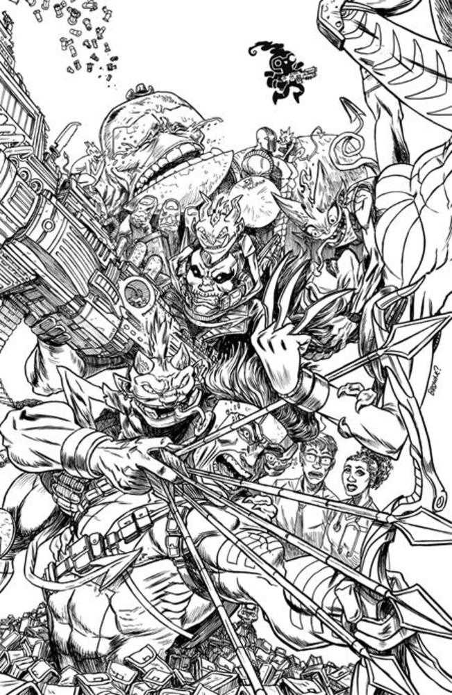 Lucky Devils #6 (Of 9) Cover D Ryan Browne Youngblood Team Up Black & White Full Art Variant (Mature) Image Comics