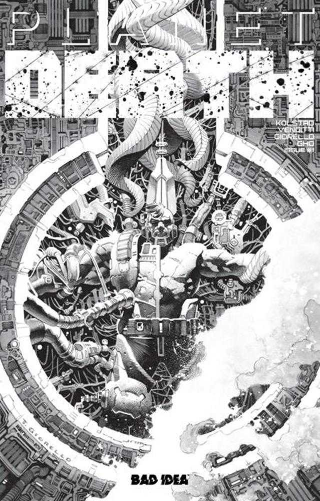 Planet Death Planet Sized Edition #1  Cover B Black & White Tomas Giorello Variant Bad Idea