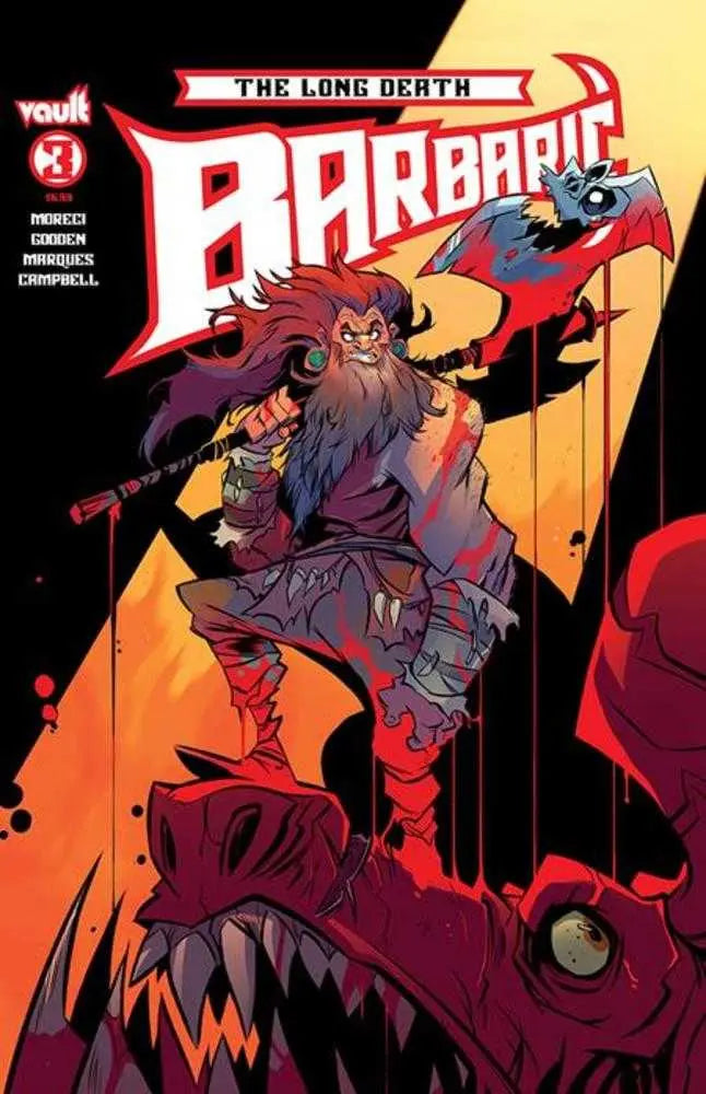 Barbaric The Long Death #3 (Of 3) Cover B Brett Bean Variant Vault Comics